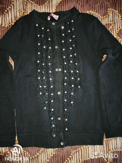 Синяя кофта школьная