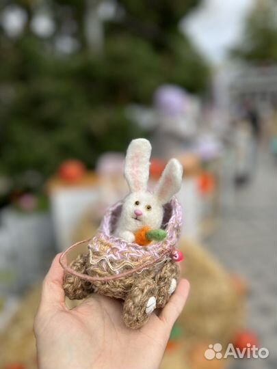 Мягкая игрушка заяц кролик подарок ручной работы