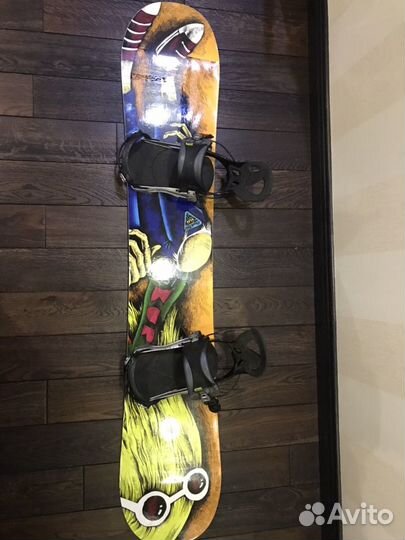 Black fire 153 сноуборд + gnu street крепления