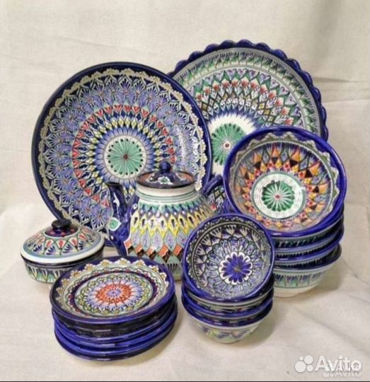 Узбекская посуда Риштан