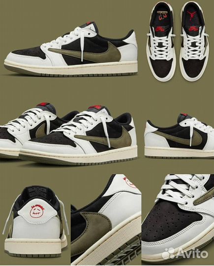 Кроссовки nike AIR jordan LOW travis scott (42)