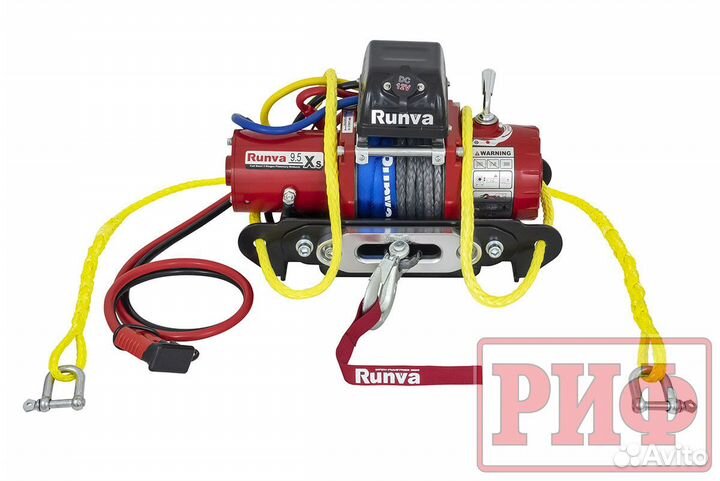 Лебёдка переносная облегченная риф 9.5XSR c квадра