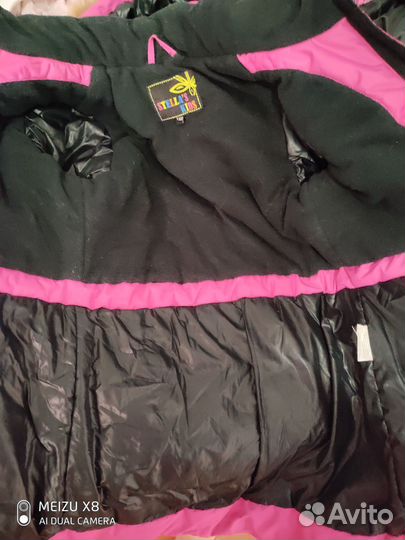 Пальто парка для девочки 140