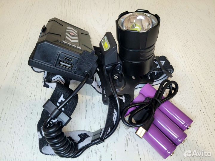 Супермощный налобный фонарь P100