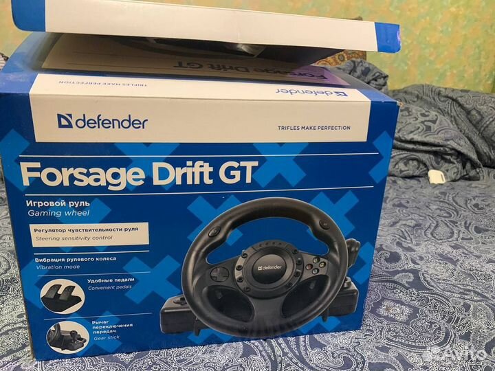 Игровой руль defender forsage drift gt