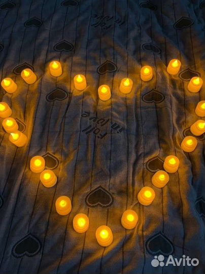 LED свечи 24 штуки с ботарейками