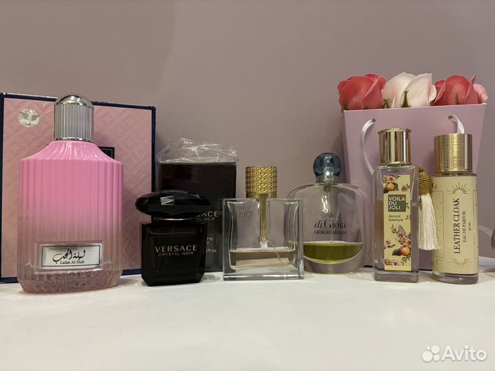 Парфюм versace crystal noire, Armani air di gioia