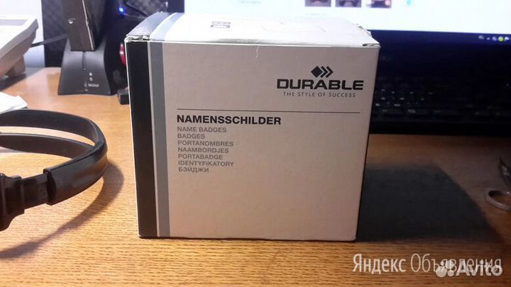 Новые бейджи durable -упаковка 25 шт