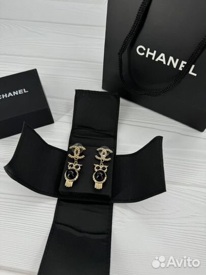 Серьги chanel