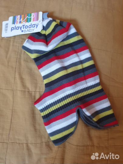 Шапка шлем play today демисезон 46 (48) новая