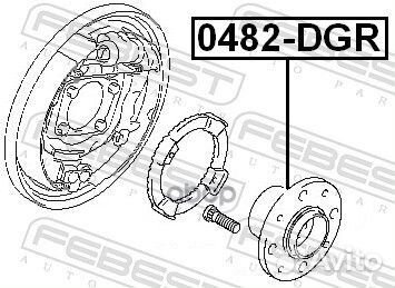 Ступица задняя 0482DGR Febest