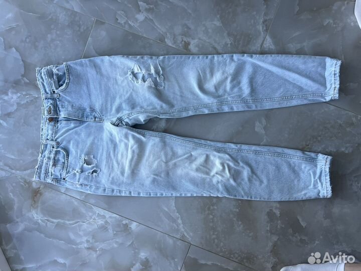 Джинсы zara mom fit 34