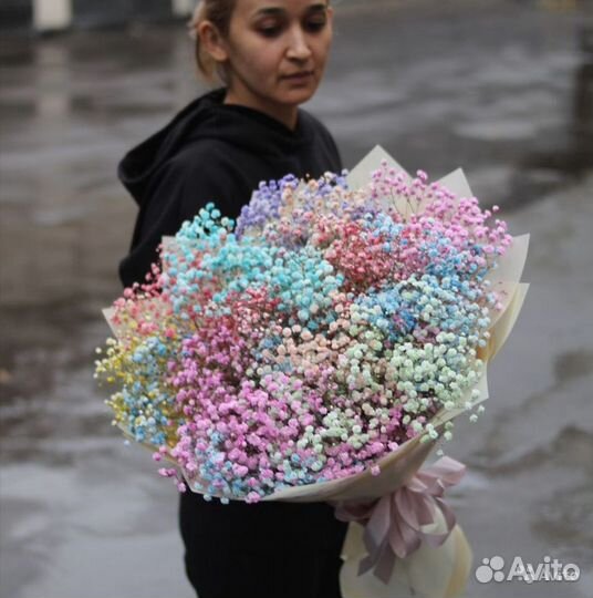 Гипсофила, букет гипсофилы, цветы