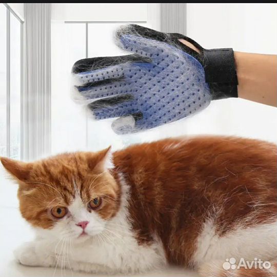 Перчатки для груминга животных (2 штуки)