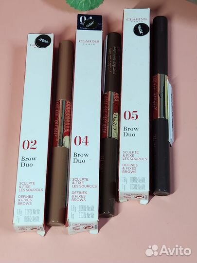 Двусторонний карандаш для бровей clarins