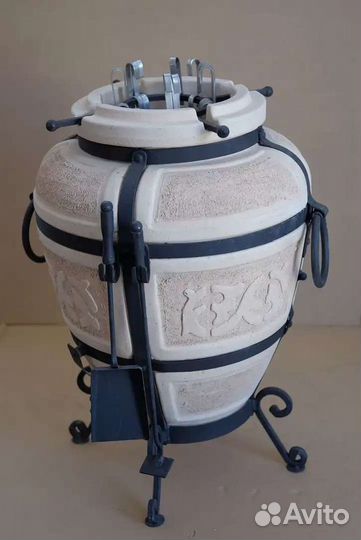 Тандыр глинянный с аксессуарами