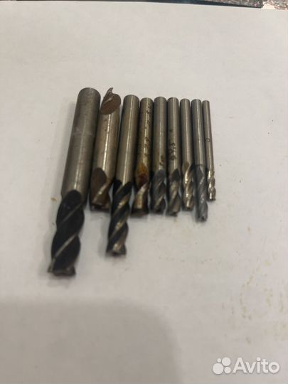 Фреза концевая набор из 9 шт СССР