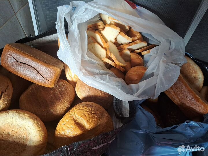 Хлеб сухой на корм животным