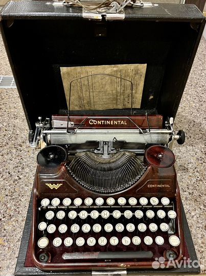 Портативная пишущая машинка Continental