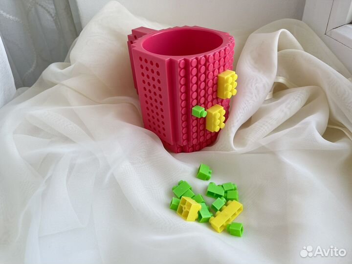 Новая кружка-конструктор с деталями лего 400 мл
