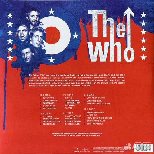 Виниловая пластинка The Who - Live AT Shea Stadium