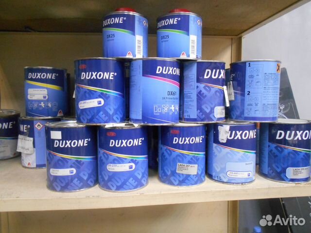 Автоэмаль Duxone 2к палитра