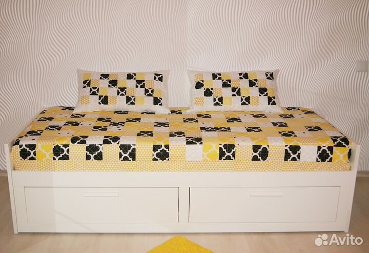 Лоскутное покрывало в стиле пэчворк + 2 наволочки