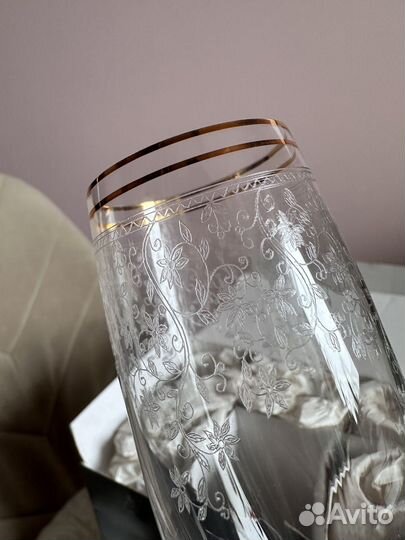 Фужеры для шампанского 6 штук новые