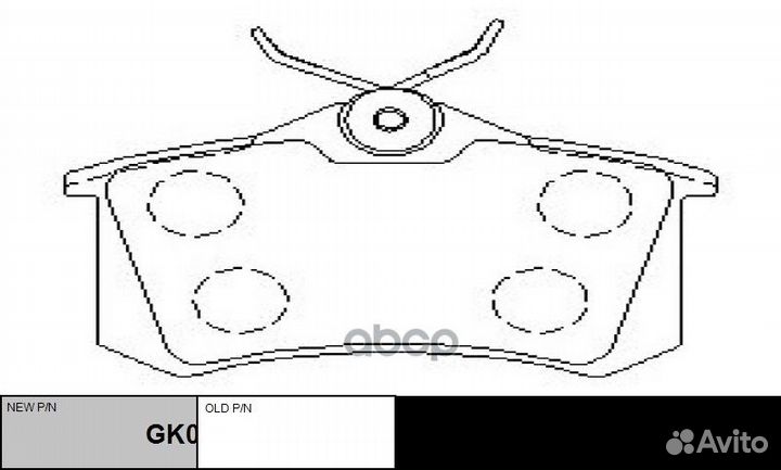 Колодки тормозные ckrn12 CTR