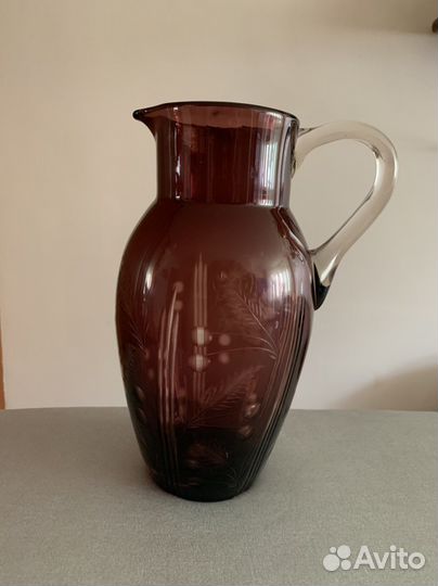 Кувшин из цветного стекла ссср. Винтаж