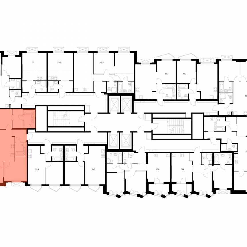 3-к. квартира, 81,1 м², 27/32 эт.