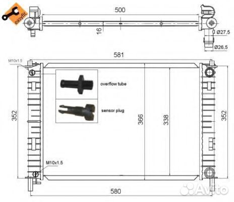 Радиатор 58276 NRF