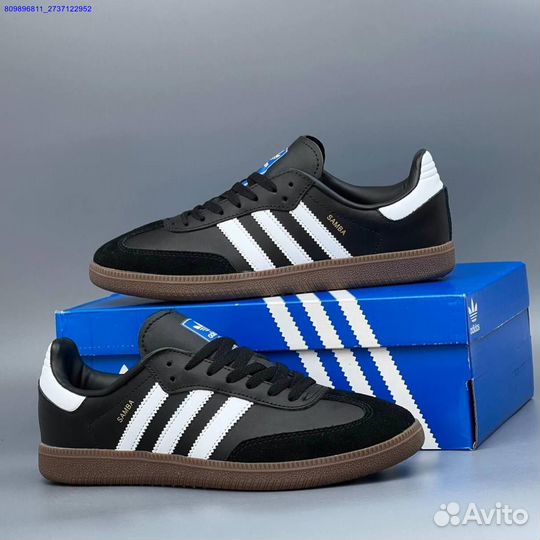 Кроссовки Adidas Samba Black (Арт.78767)