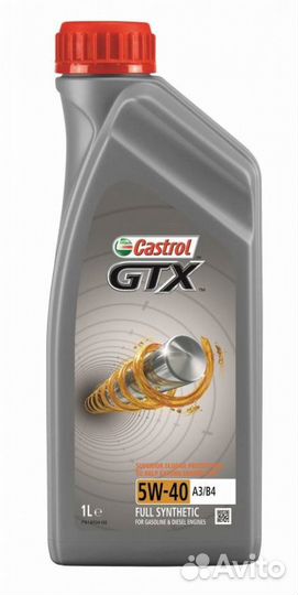 Моторное масло castrol GTX 5W-40 A3/B4 1л