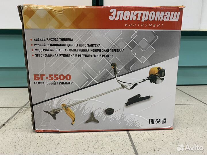 Новый бензотриммер Электромаш бг-5500 t9