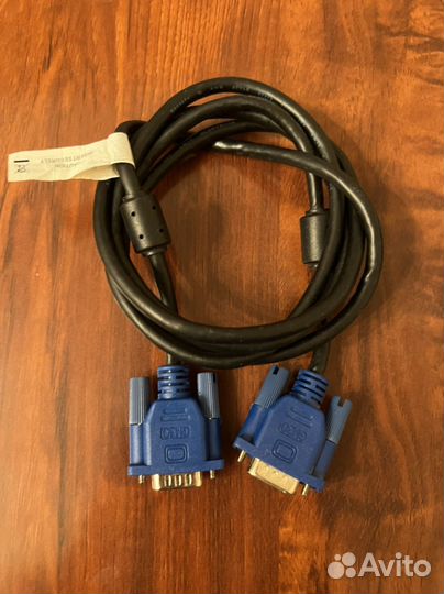 Видеокабель VGA - 1,5 м черный