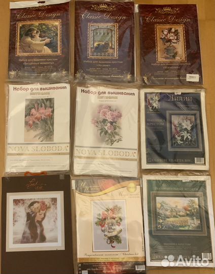 Наборы для вышивания разные