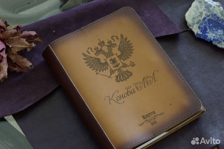 Блокнот, ежедневник. Кожа. Ручная работа