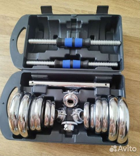 Железные Гантели 20 кг и штанга