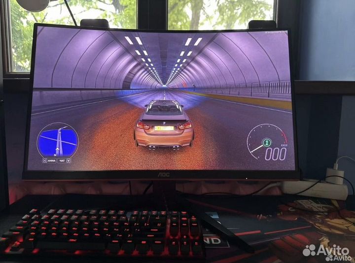 Игровой Монитор AOC C24G1 черный