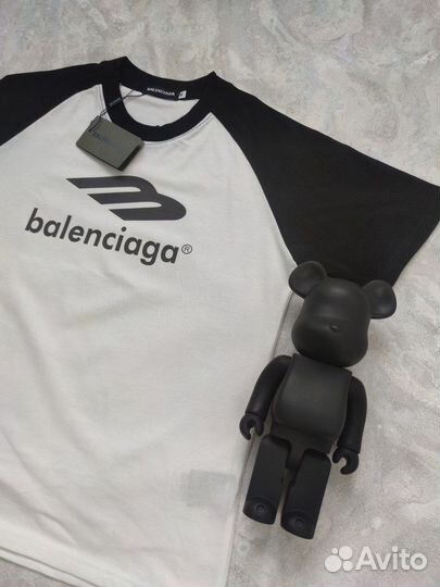 Футболка balenciaga Black white новая