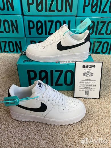 Air Force 1 Черно-белые Оригинал Poizon