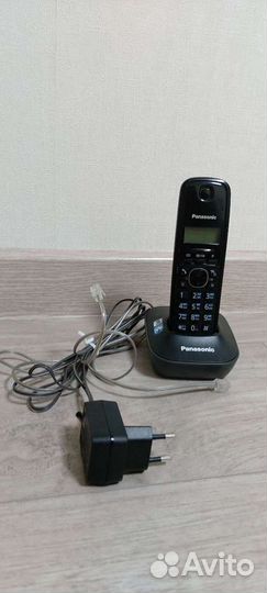 Радиотелефон panasonic kx tg1611ru черный