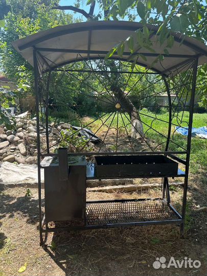 Мангал с крышей
