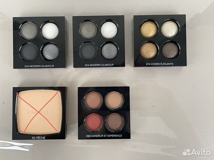 Тени для глаз сухие Chanel косметика Chanel