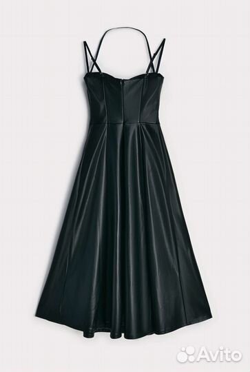 Платье экокожа 40
