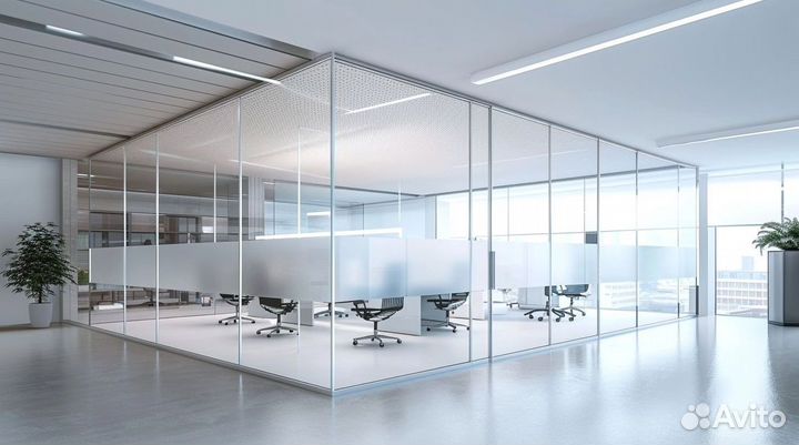 Стеклянные перегородки на заказ