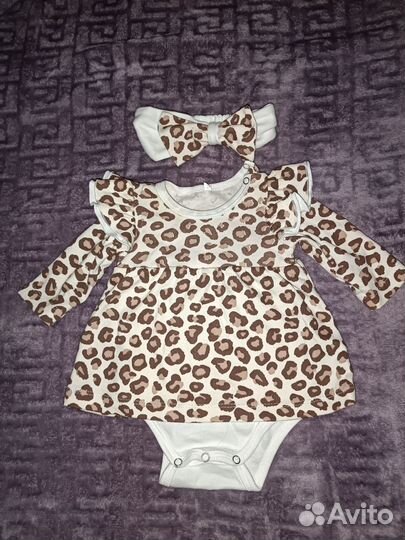 Платье боди для девочки 62