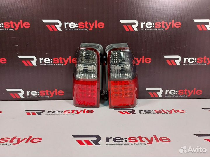 Стопы Toyota Hilux Surf 185 Красно-черные R535