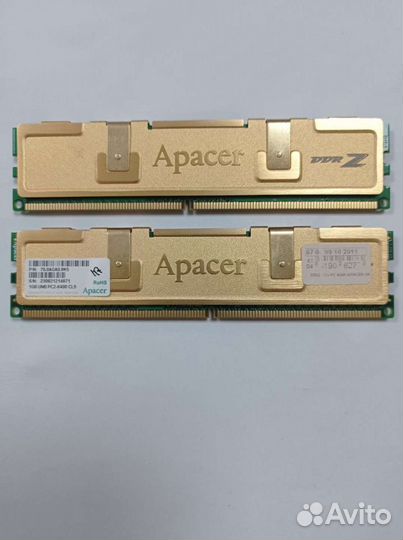 Оперативная память ddr2. 2 х 1gb